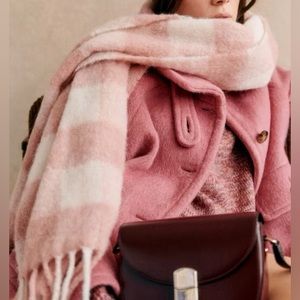 Sezanne Louise Scarf in Ecru and Rosewood